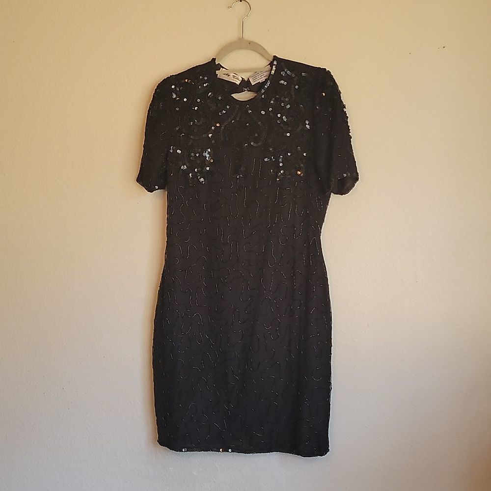 Silky nites New York sequins midi dressize PL
